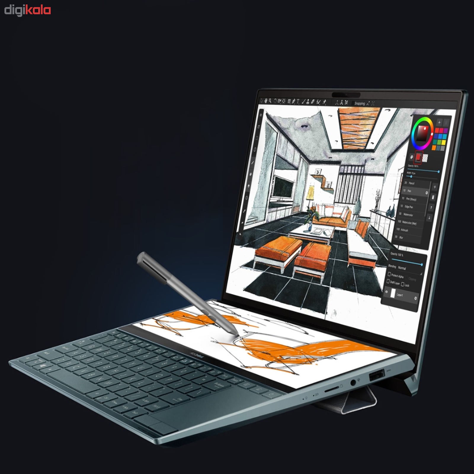 لپ تاپ 14 اینچی ایسوس مدل ZenBook Duo UX481FLC - AP